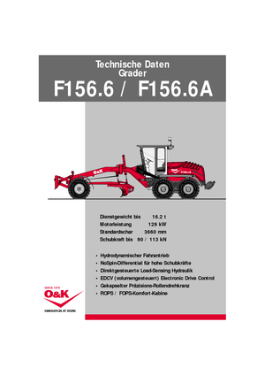 Niveleuses O&K F 156.6