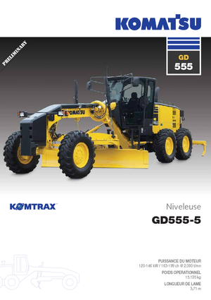 Niveleuses Komatsu GD555-5
