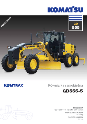 Niveleuses Komatsu GD555-5