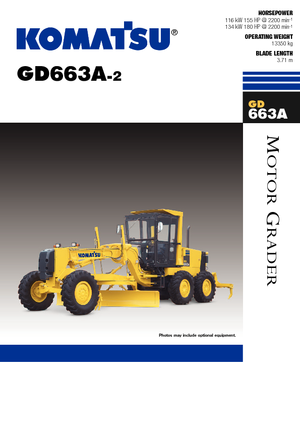 Niveleuses Komatsu GD663 A-2