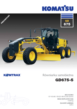 Niveleuses Komatsu GD675-5