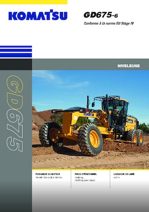 Niveleuses Komatsu GD675-6