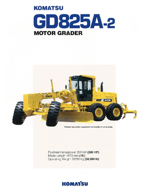 Niveleuses Komatsu GD825-2 A