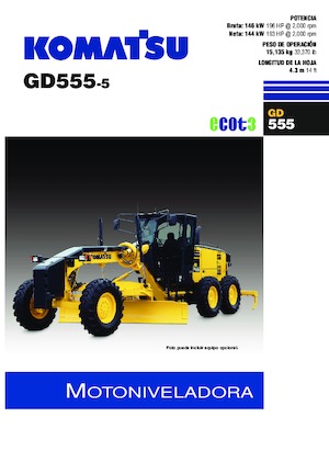 Niveleuses Komatsu GD555-5