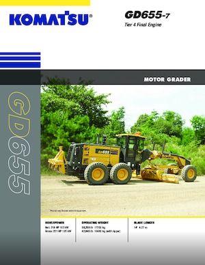 Niveleuses Komatsu GD655-7