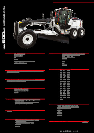 Niveleuses Hidromek HMK 600 MG