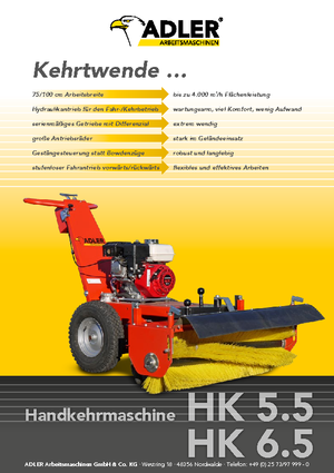 Balayeuses mécaniques manuelles Adler HK 5.5