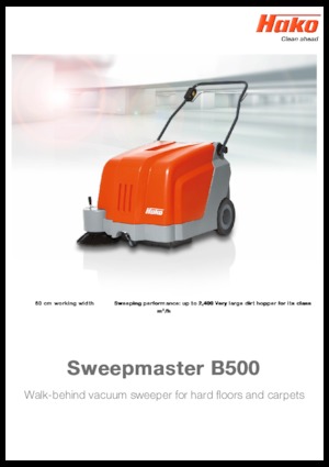 Balayeuses mécaniques manuelles Hako Sweepmaster B 500