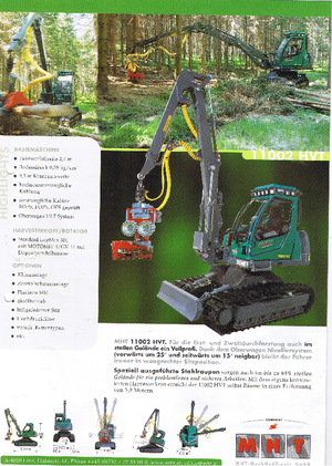 Abatteuse forestière MHT 11002 HVT