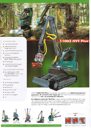 Abatteuse forestière MHT 11002 HVT Plus