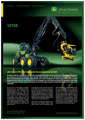 Abatteuse forestière John Deere 1270 E
