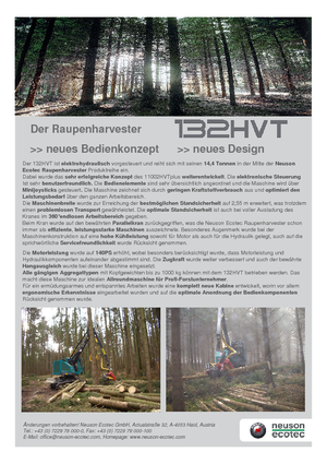 Abatteuse forestière Neuson-Ecotec 132 HVT