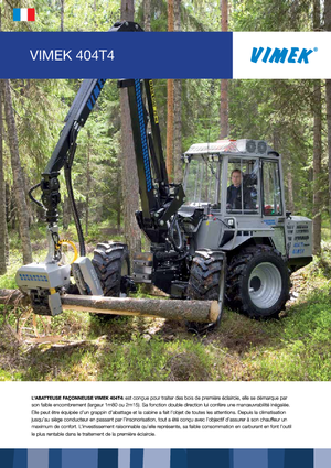 Abatteuse forestière Vimek 404 T 4