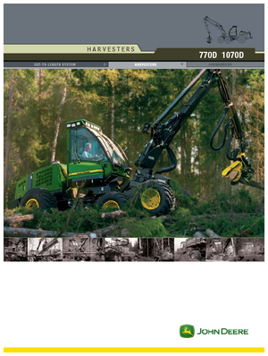 Abatteuse forestière John Deere 1070 D