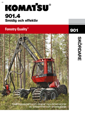 Abatteuse forestière Komatsu 901.4