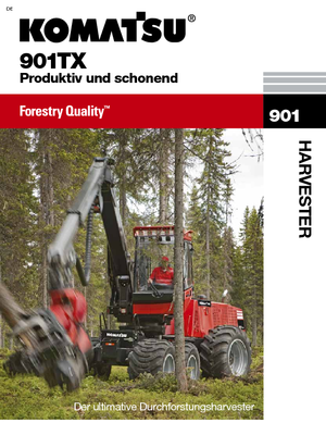 Abatteuse forestière Komatsu 901 TX.1