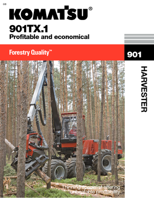 Abatteuse forestière Komatsu 901 TX