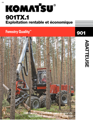 Abatteuse forestière Komatsu 901 TX.1