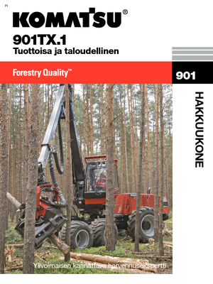 Abatteuse forestière Komatsu 901 TX.1
