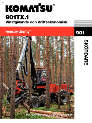 Abatteuse forestière Komatsu 901 TX.1