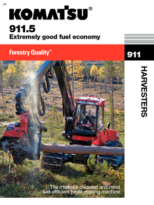 Abatteuse forestière Komatsu 911.5