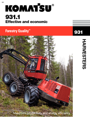 Abatteuse forestière Komatsu 931.1