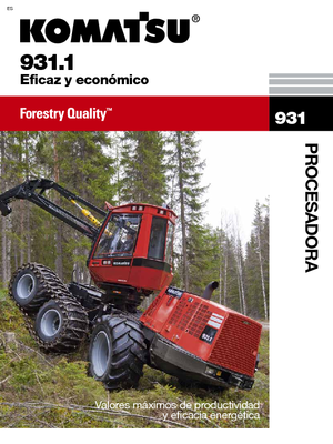 Abatteuse forestière Komatsu 931.1