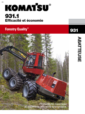 Abatteuse forestière Komatsu 931.1