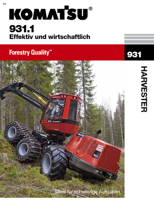 Abatteuse forestière Komatsu 931.1