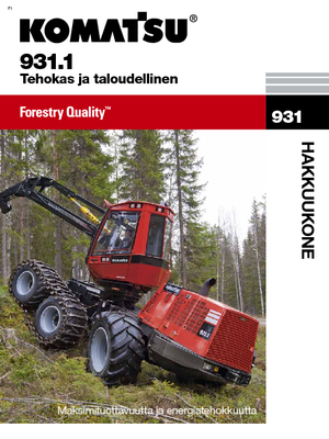 Abatteuse forestière Komatsu 931.1