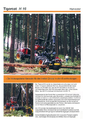 Abatteuse forestière Tigercat H 16 HP