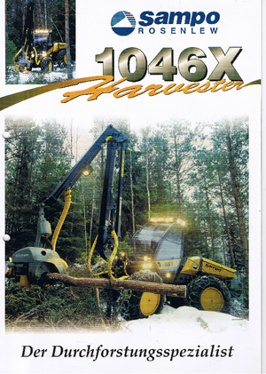 Abatteuse forestière Sampo Rosenlew SR 1046 X