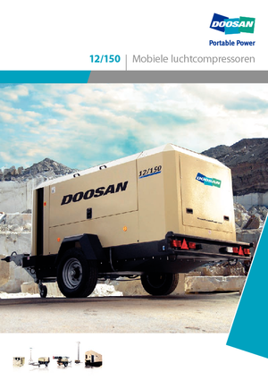 Compresseurs d'air portable - Gasoil, Electrique, Essence Doosan 12/150