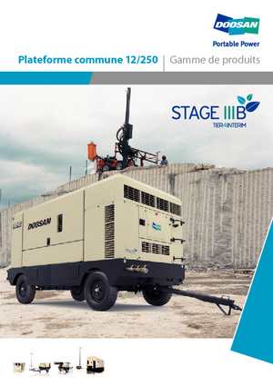 Compresseurs d'air portable - Gasoil, Electrique, Essence Doosan 12/250