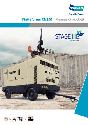 Compresseurs d'air portable - Gasoil, Electrique, Essence Doosan 12/250