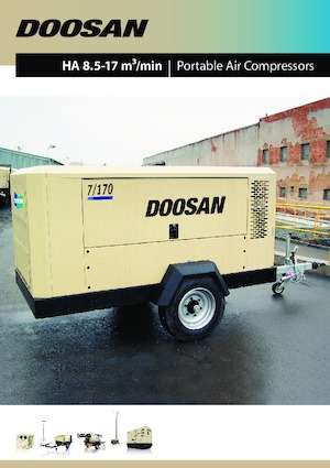 Compresseurs d'air portable - Gasoil, Electrique, Essence Doosan 10/105 HA 