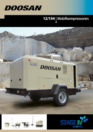 Compresseurs d'air portable - Gasoil, Electrique, Essence Doosan 12/154 