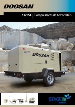 Compresseurs d'air portable - Gasoil, Electrique, Essence Doosan 12/154 