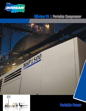 Compresseurs d'air portable - Gasoil, Electrique, Essence Doosan NHP 1500 WCU 
