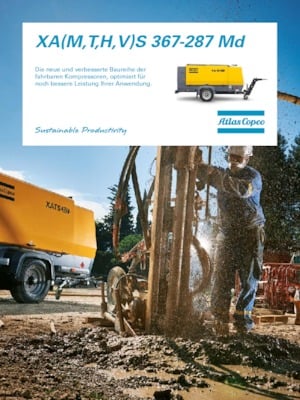 Compresseurs d'air portable - Gasoil, Electrique, Essence Atlas Copco XAMS 367 MD