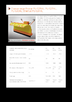 Chasse-neige d’autoroute Pronar PU-S30HL 