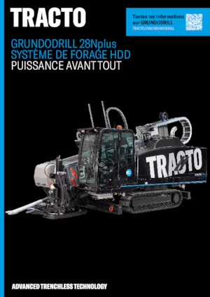 Foreuses directionnelles horizontales TRACTO-Technik Grundodrill 28 N plus