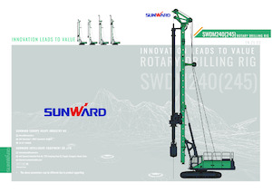 Foreuses directionnelles horizontales Sunward SWDM245