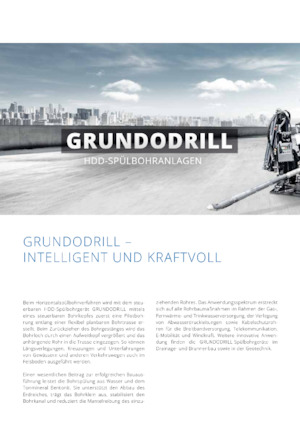 Foreuses directionnelles horizontales TRACTO-Technik Grundodrill 15 XP