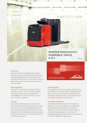 Préparateurs de commandes Linde N20C