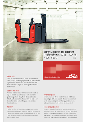 Préparateurs de commandes Linde N20L-i