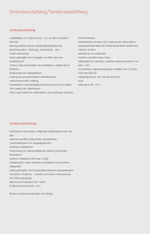 Préparateurs de commandes Linde N20VLI