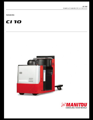 Préparateurs de commandes Manitou CI 10
