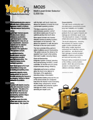 Préparateurs de commandes Yale MO25