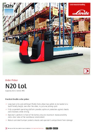 Préparateurs de commandes Linde N20LoL